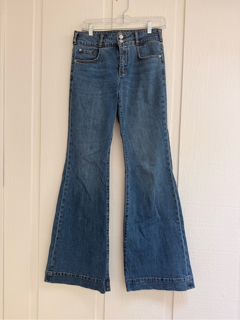 Pilcro Deep Blue Flare Jeans